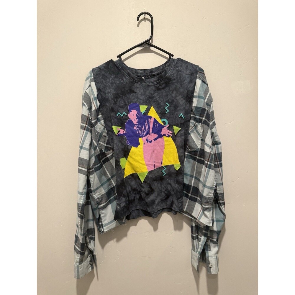 Reworked Upcycle Grunge Oversize Fresh Prince of Bel Air Sweater M/L